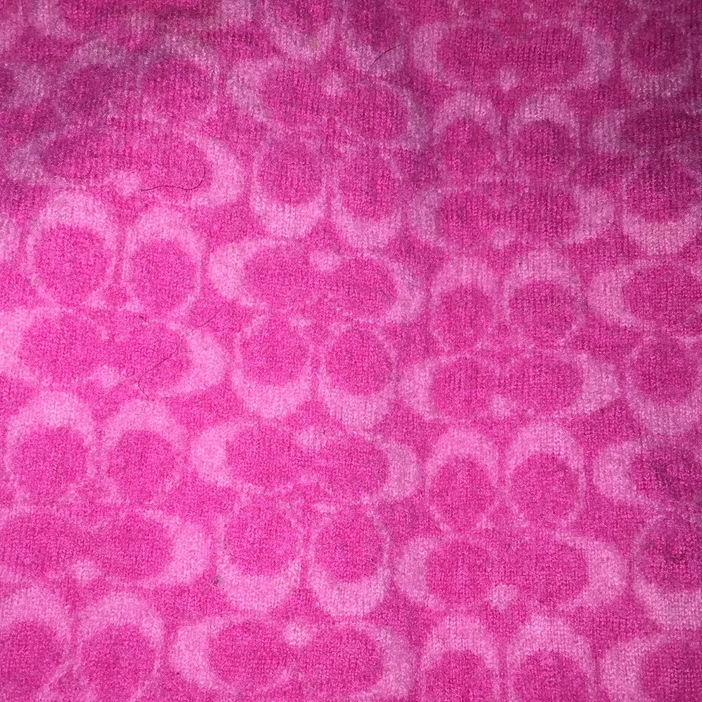 Pink Coach Scarf